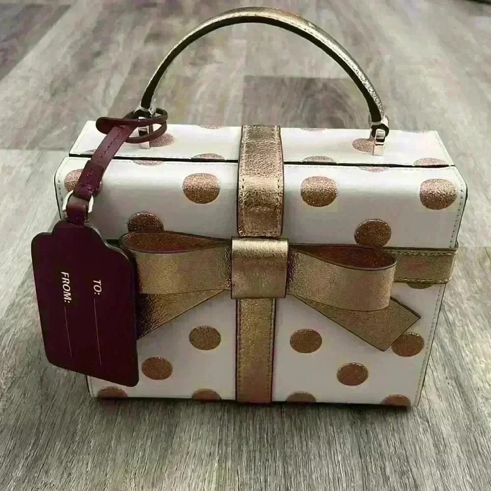 kate spade Wrapping Party Dot Gift Box Crossbody Bag